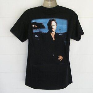 TOM WOPAT Concert Shirt, M, Black Wopat on tour, Photo, 2002